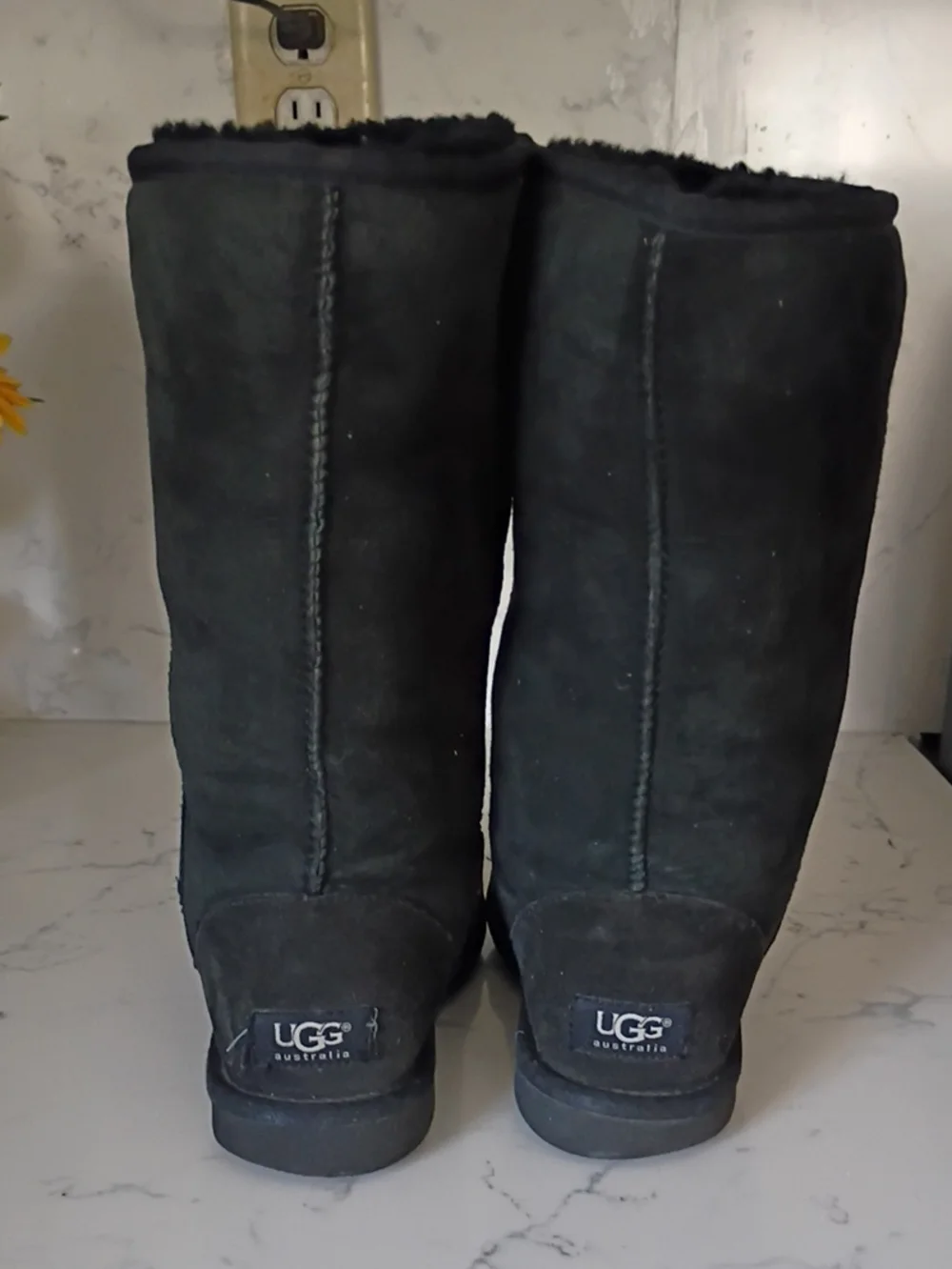 UGG Black Classic Tall Suede Winter Boots  Women's